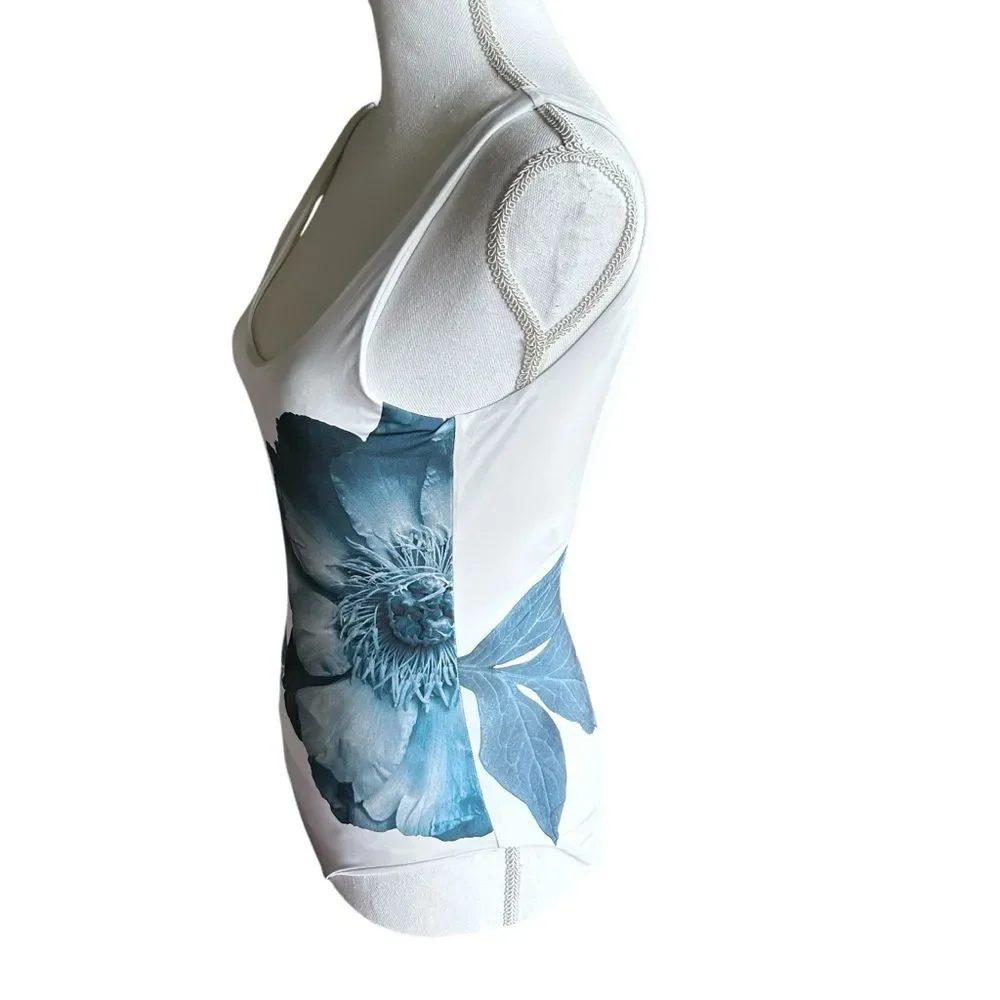 Onia Kelly White Peione One Piece Swimsuit Medium - Picture 3 of 9